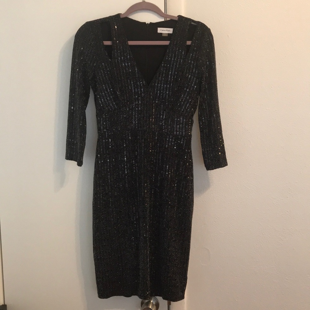 Calvin Klein sequined cocktail dress